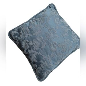 Vintage square 16x16” tapestry  Blue Floral accent Pillow